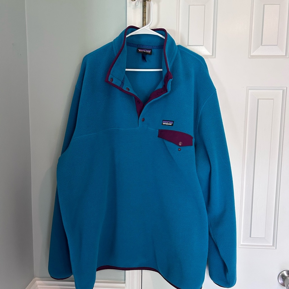 Patagonia Synchilla Teal Fleece Pullover